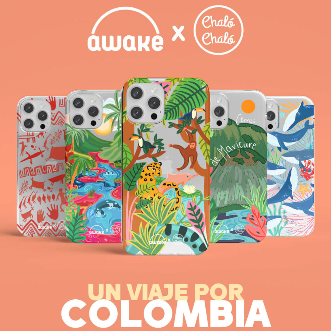 Colaboración con Awake y Chaló Chaló. Diseños Colombianos