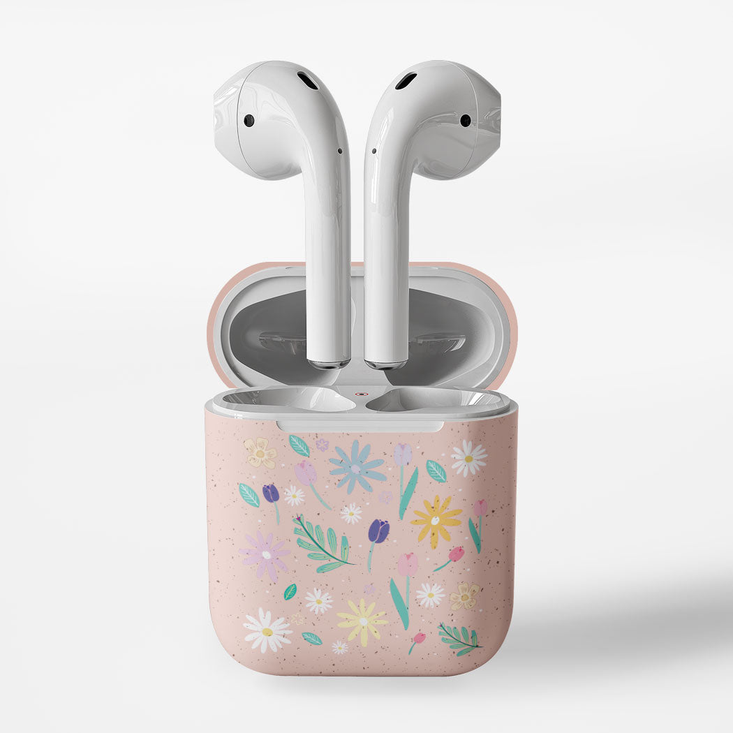 Forro Ecológico de Airpods Margaritas y Tulipanes